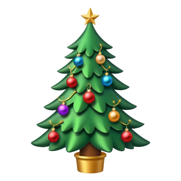 Christmas tree sticker