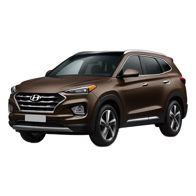 Brown suv Tuscan Hyundai  sticker