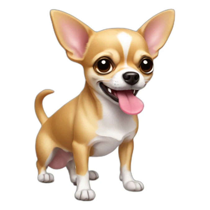 chihuahua with tongue out sticker