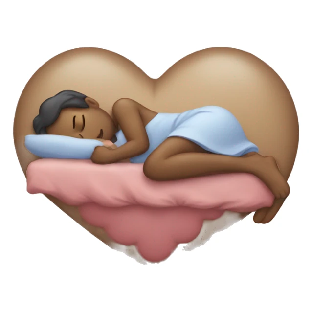 Sleeping heart sticker