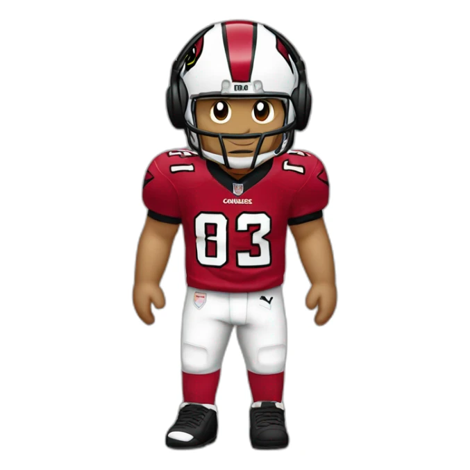 DJ Avicii with a black “Arizona Cardinals NFL jersey” sticker