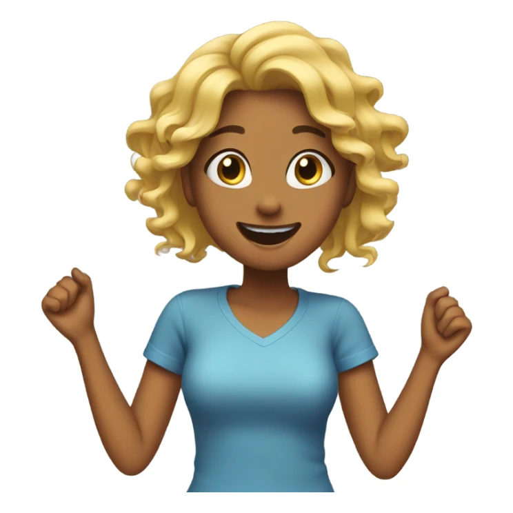 Girl flipping hair  sticker