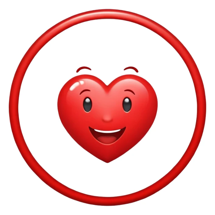 happy heart circle very excited  sticker
