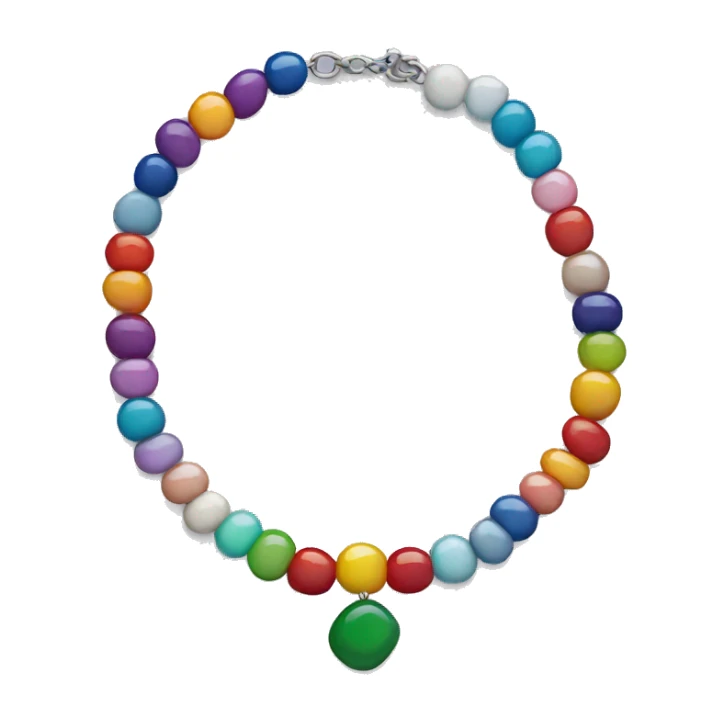 necklace made of colored beads sticker