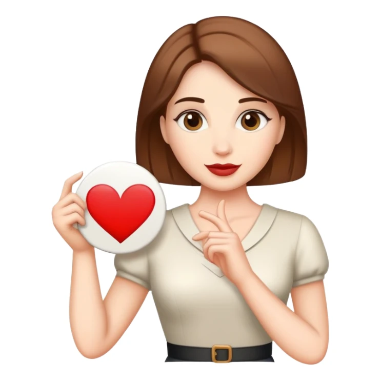 Lady with I love Liam sign  sticker