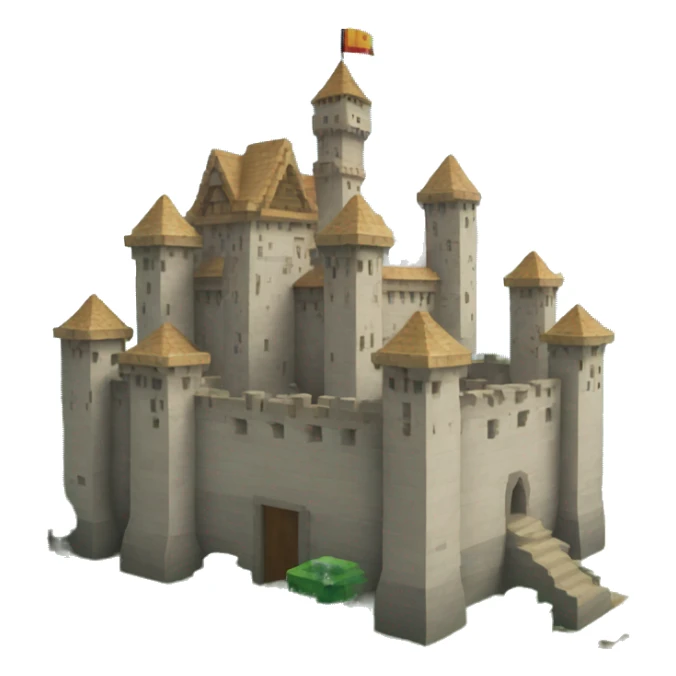 minecraf castle sticker