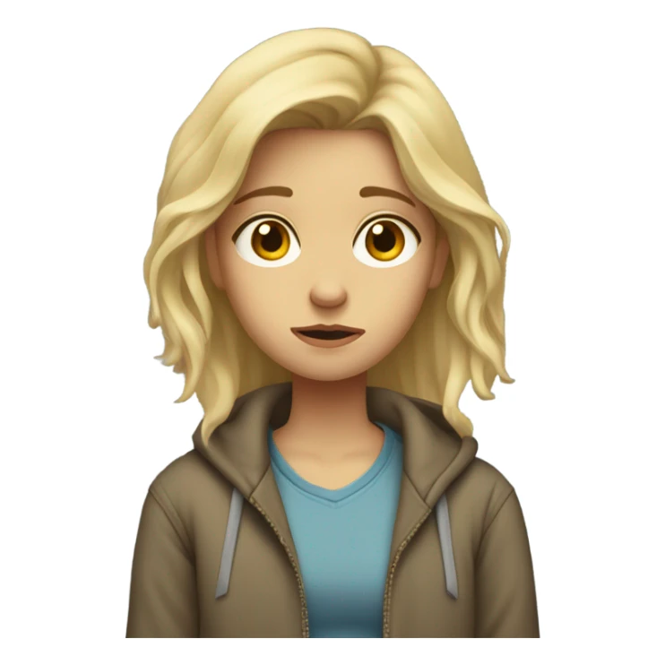 blonde girl who’s a loser  sticker