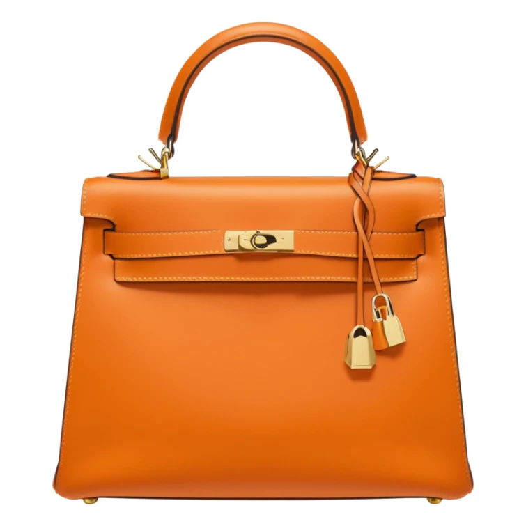 hermes kelly light orange color bag sticker