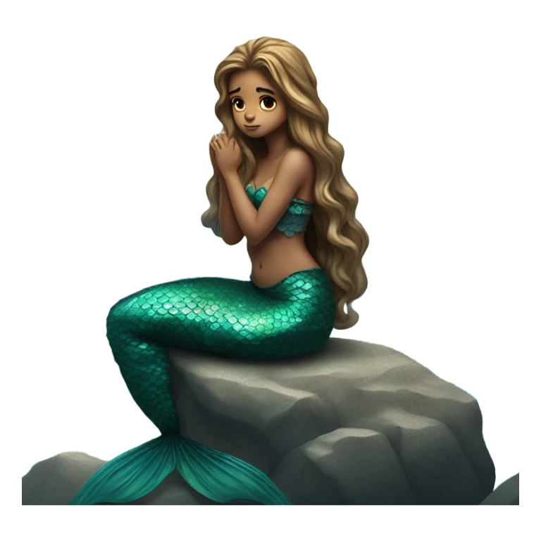 Sad mermaid  sticker