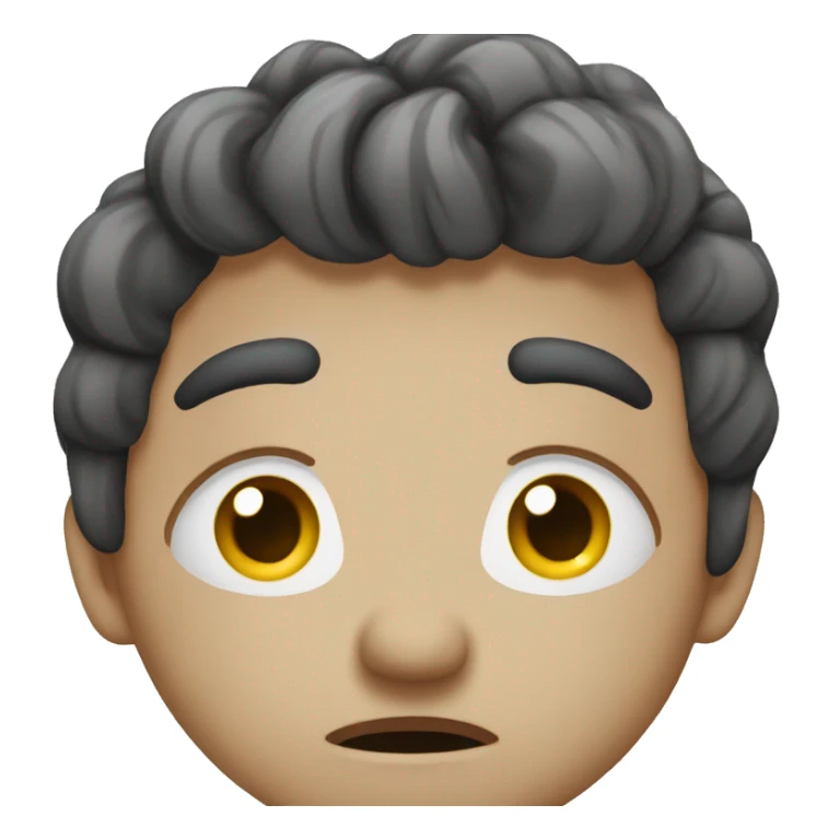 Numb, sad and exhausted of life emoji  sticker