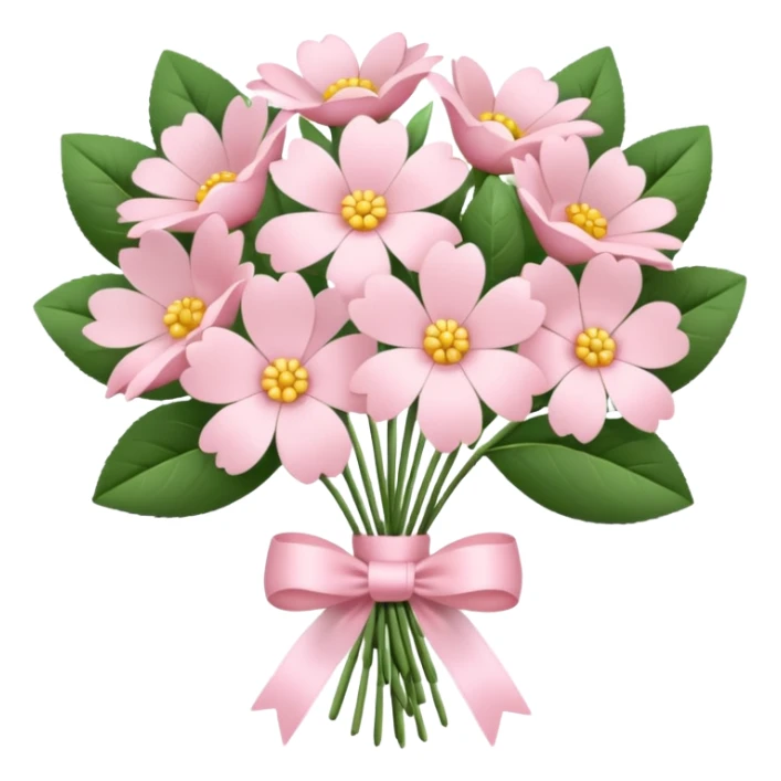 pale pink flower bouquet sticker