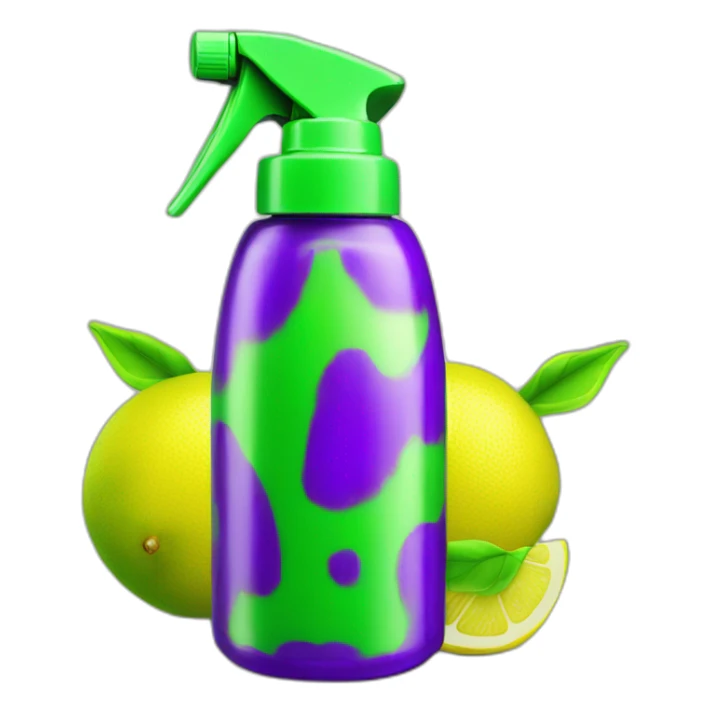 lemon-green-and-purple-neon-spray graffiti bottle sticker