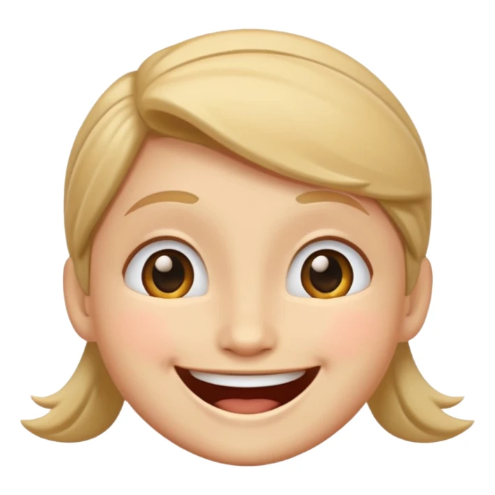 Smiling face with halo without the halo sticker