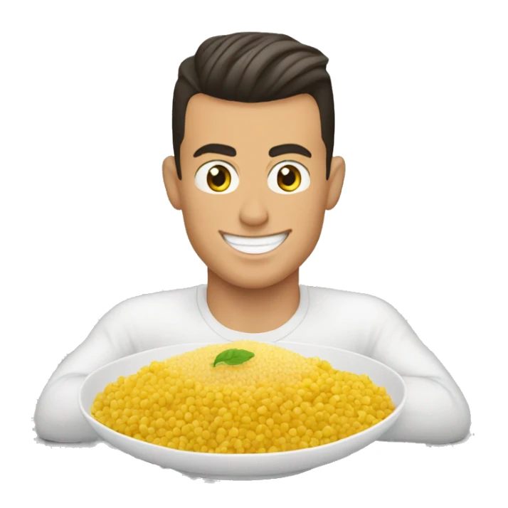 Cristiano Ronaldo qui mange du couscous  sticker