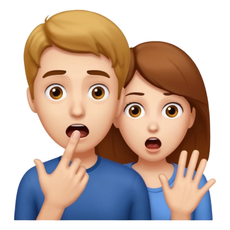 Women grabs man penis  sticker