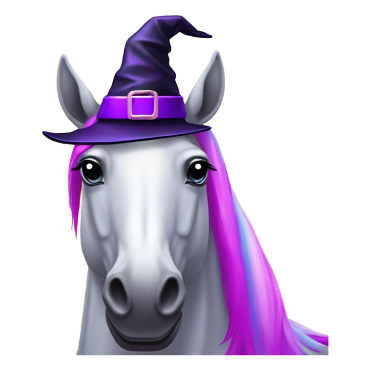 Lisa frank Halloween horse with witch hat sticker