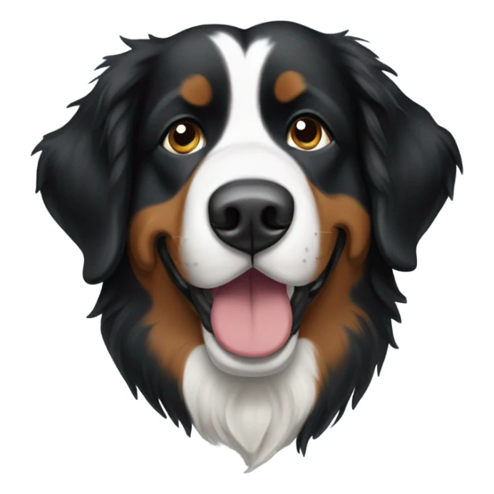 bernese mountain dog in emoji Apple  sticker