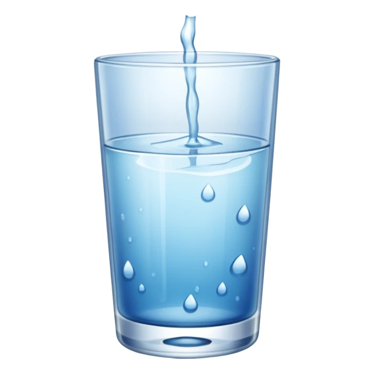 glass of water sticker