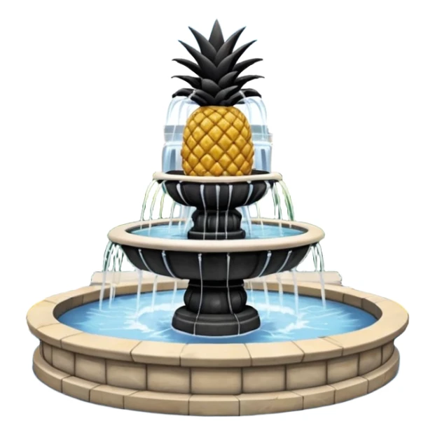 charleston pineapple fountain sticker