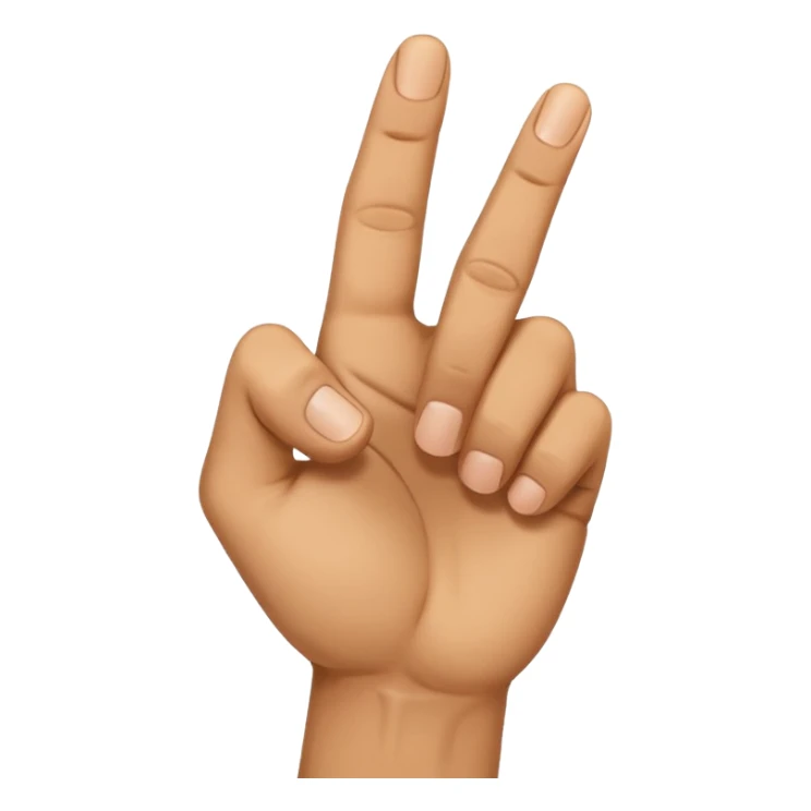 Mano asiendo seña de letra s sticker