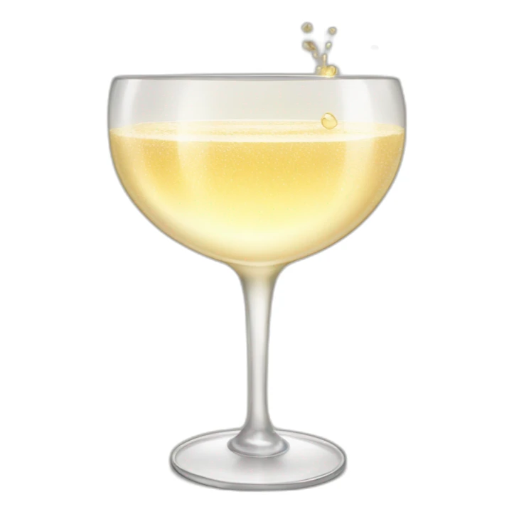 champagne in champagne saucer sticker