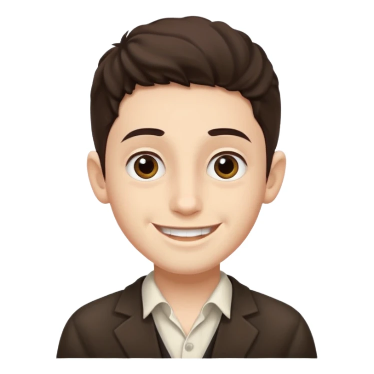 Jewish boy white kipa long peyos sticker