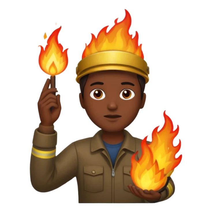 Dark souls holding fire in hand over head sticker