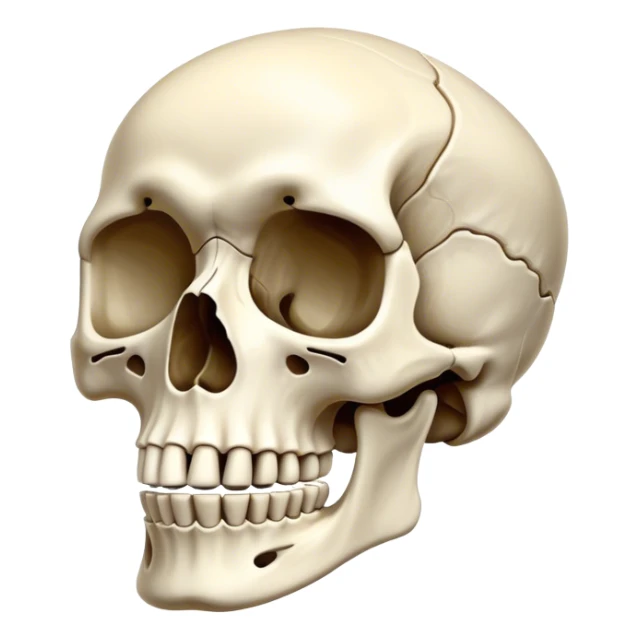 Skeleton made out of bone sticker