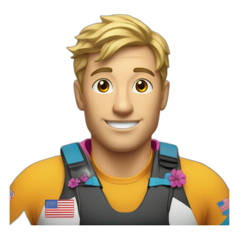 pro kayaker with lots of medals sticker