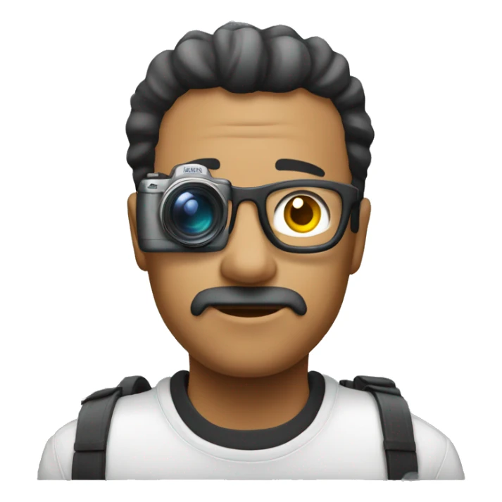 fotografo sentado al ordenador sticker