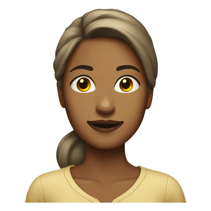 Woman smirking sticker