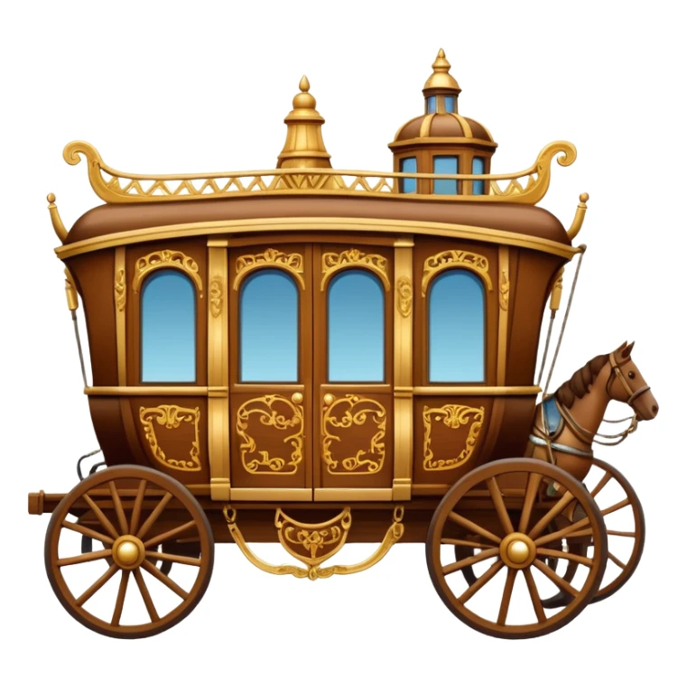 huge-horse-drawn-fancy-french-stagecoach-caravan sticker