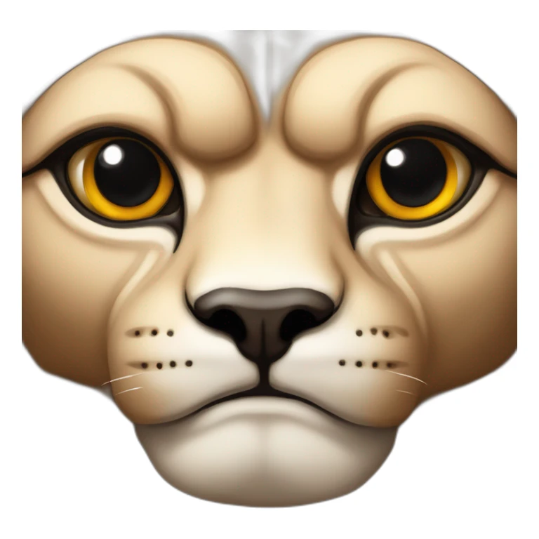 Sphinx de face réalist avec les couleurs actuelles sticker