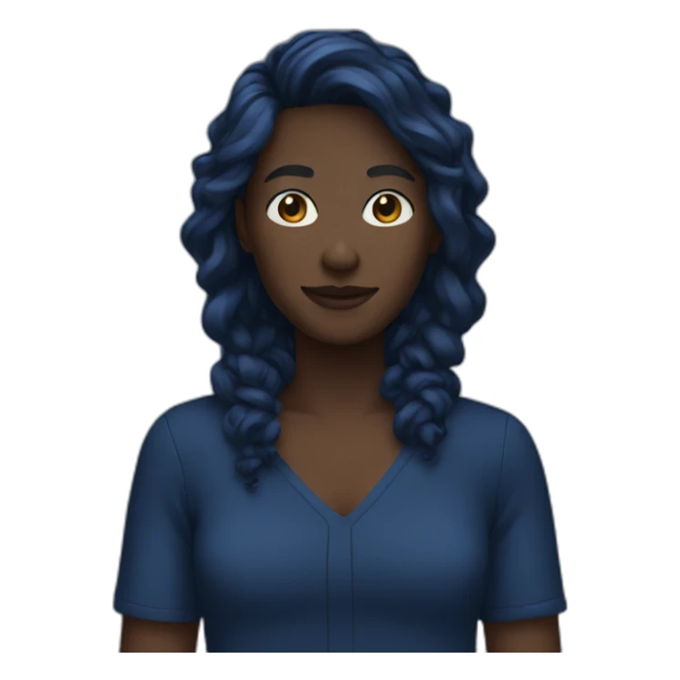 person dark blue outfit sticker
