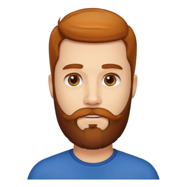 the man with a beard only on his chin sticker