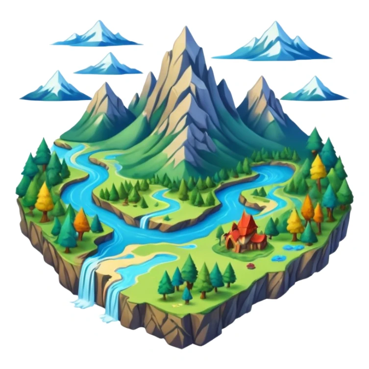 fantasy map sticker