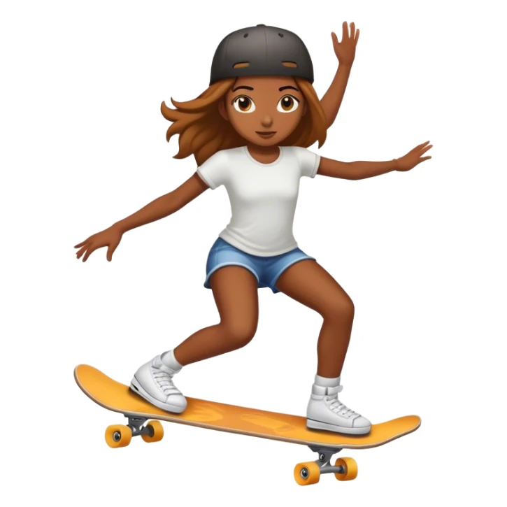 skater girl sticker