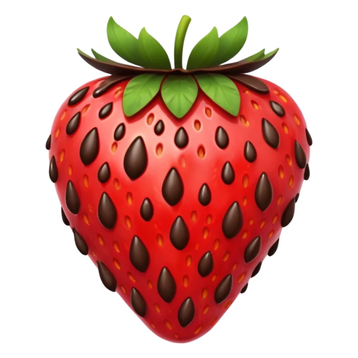 Strawberry with drizzles of chocolate  sticker