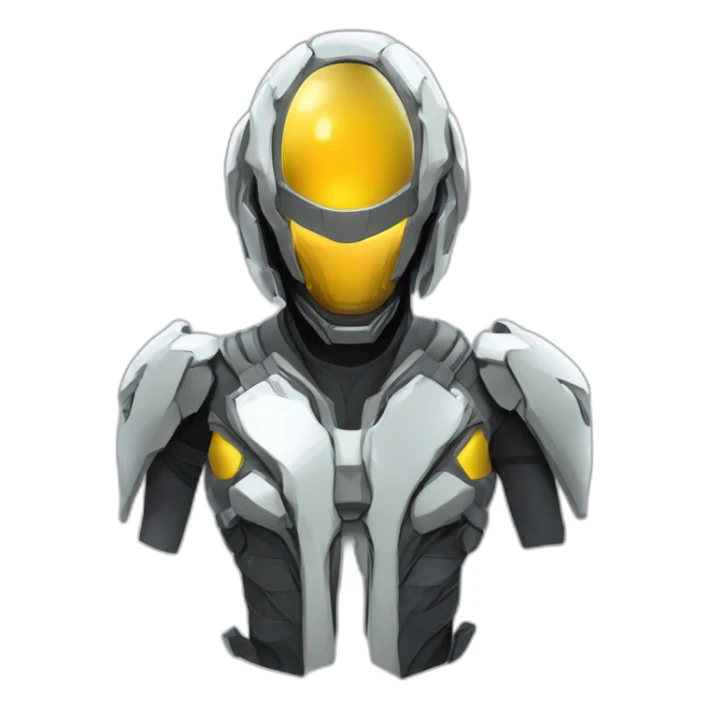 futuristic armored Omega Energy boots radiating omega energy sticker