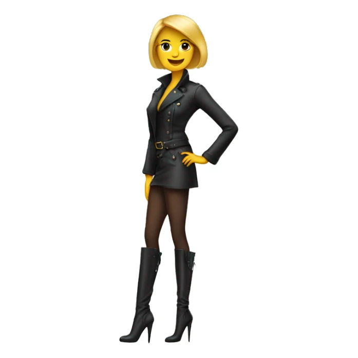 woman in high heel boots sticker