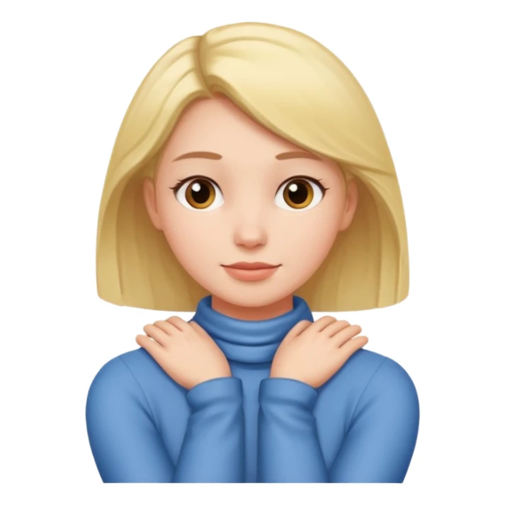 girl with arms around her neck  sticker