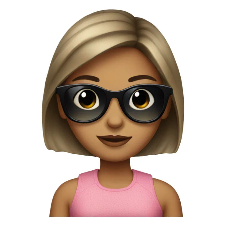 girl in sunglasses portrait sticker