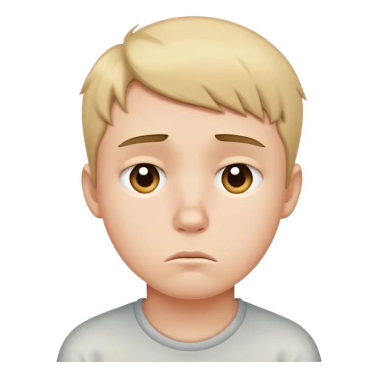 portrait of a boy sad sticker