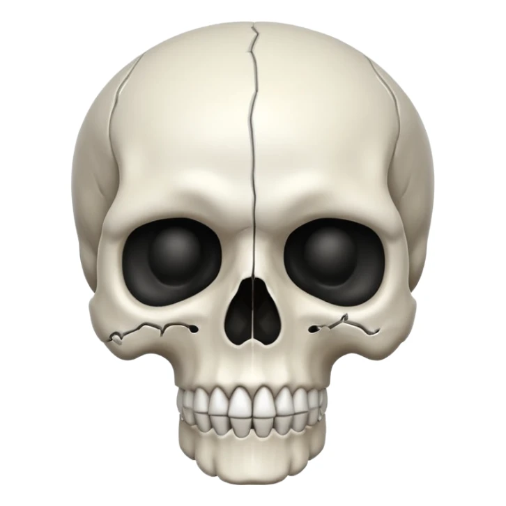 Skull sticker