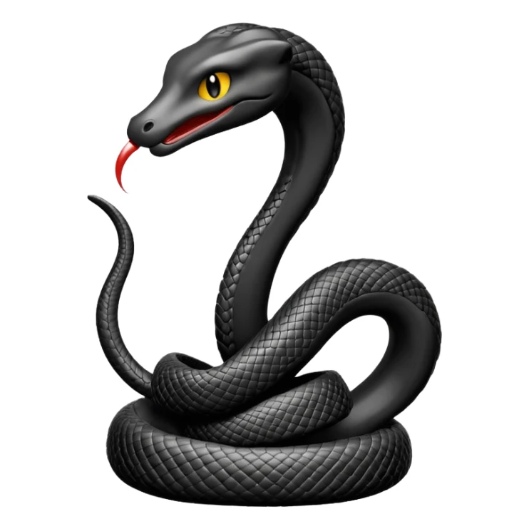 uma lamparina tradicional branca   com uma cobra  preta em volta  sticker