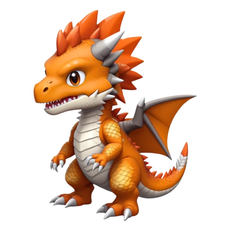 Cute Baby Chibi Tyrantrum-Tyrunt-hybrid (full body) sticker