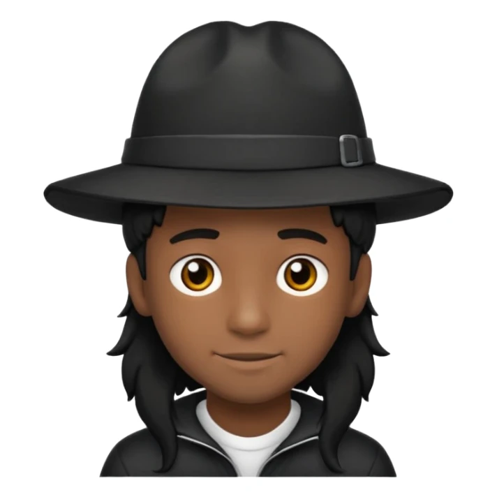 Gere um menino de cabelos preto e boné de lado com feição séria sticker