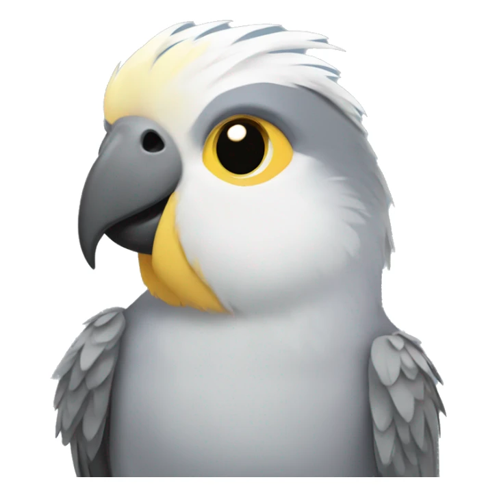 Grey cockatiel bird female sticker