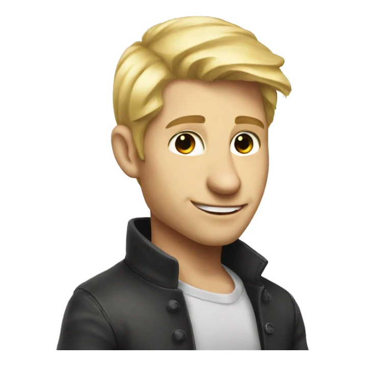 handsome sexy rat with blonde hair sticker