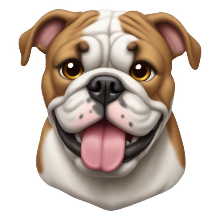 English bulldog enfadado sticker